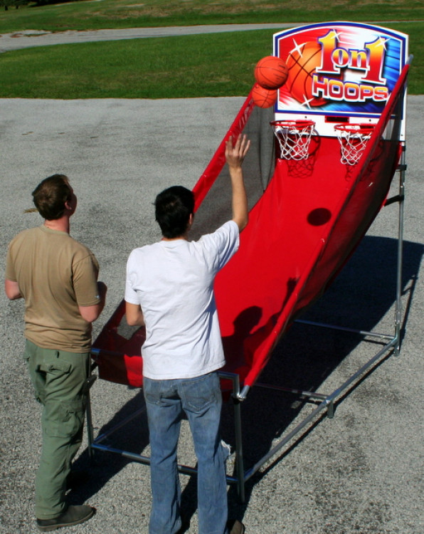 Double Hoop Basketball Game